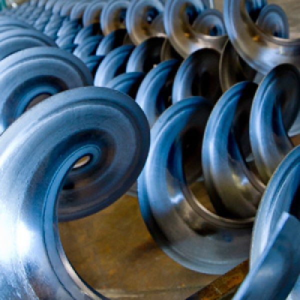 coils of Ultraflyte auger flighting